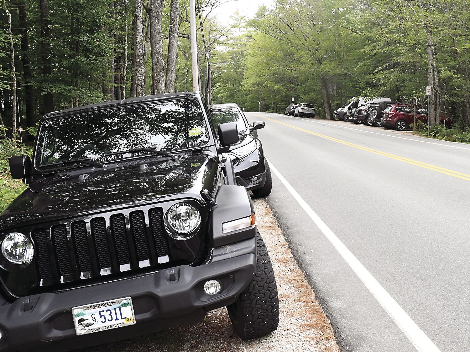 Hikers’ cars clogging Hurricane Mt. Road